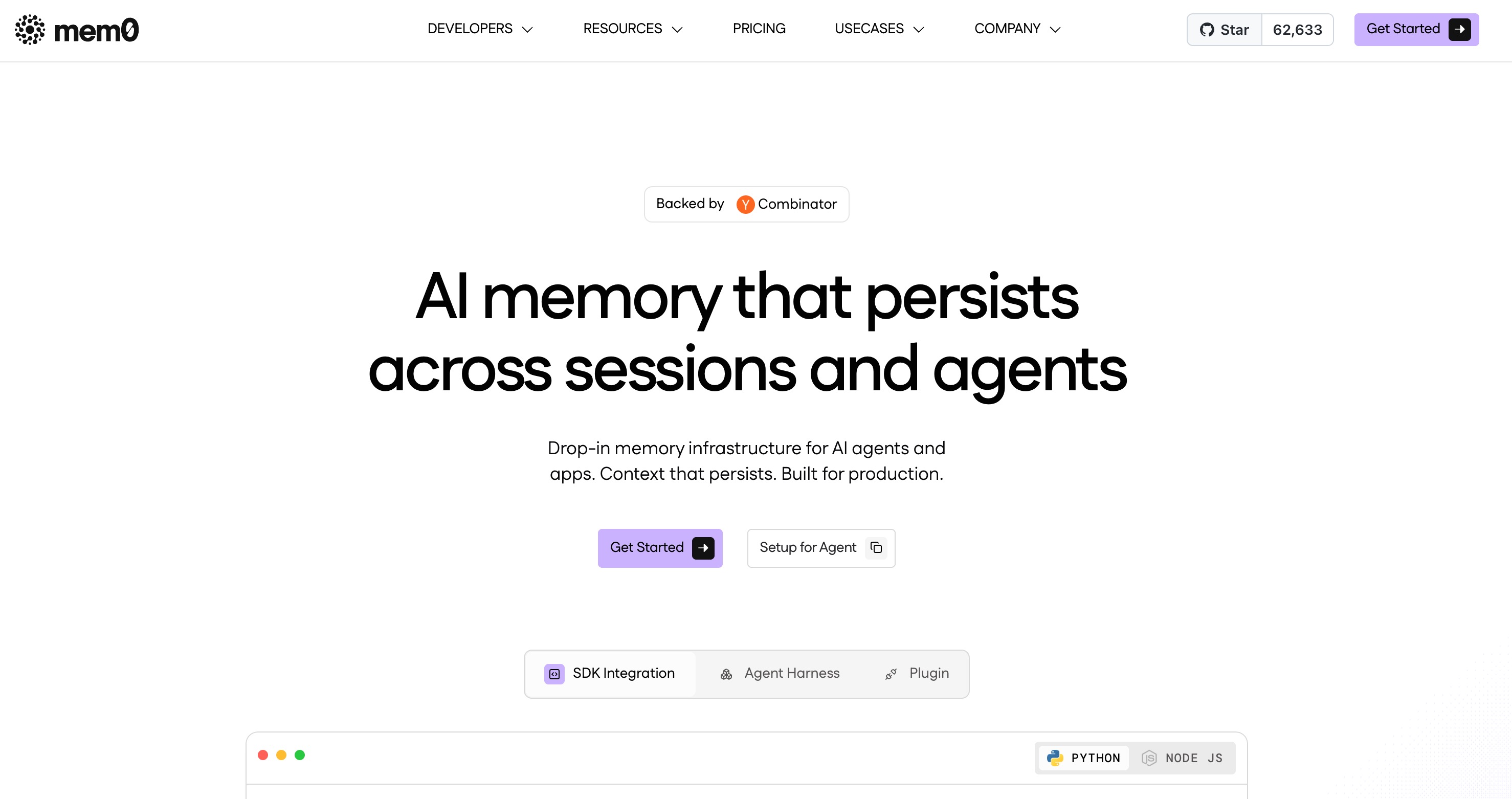 Mem0 open-source multi-tier vector memory layer for LLM agents